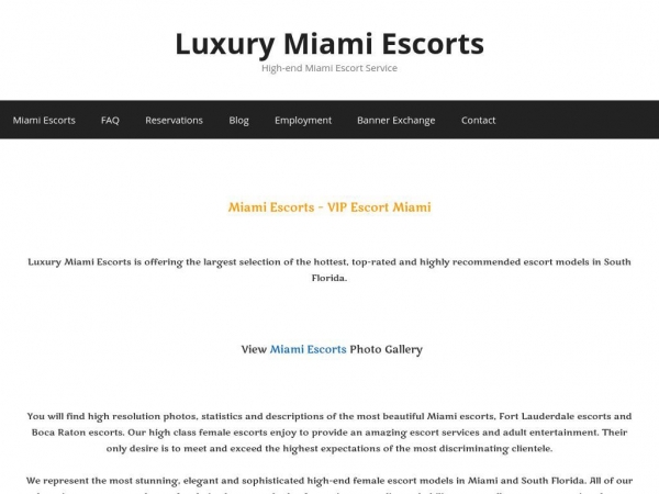 luxurymiamiescorts.com