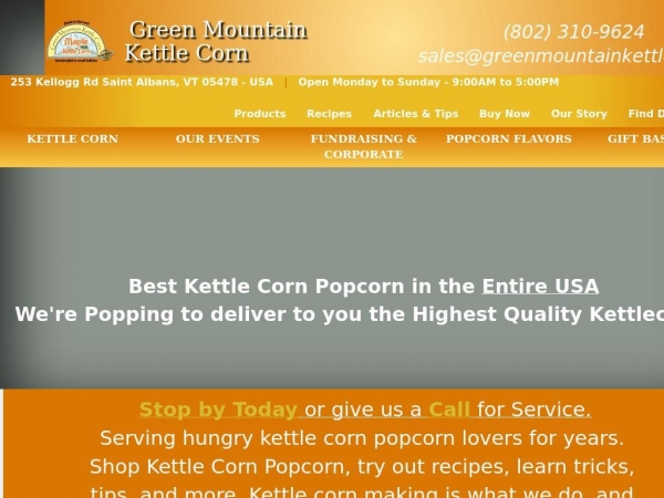 greenmountainkettlecorn.com